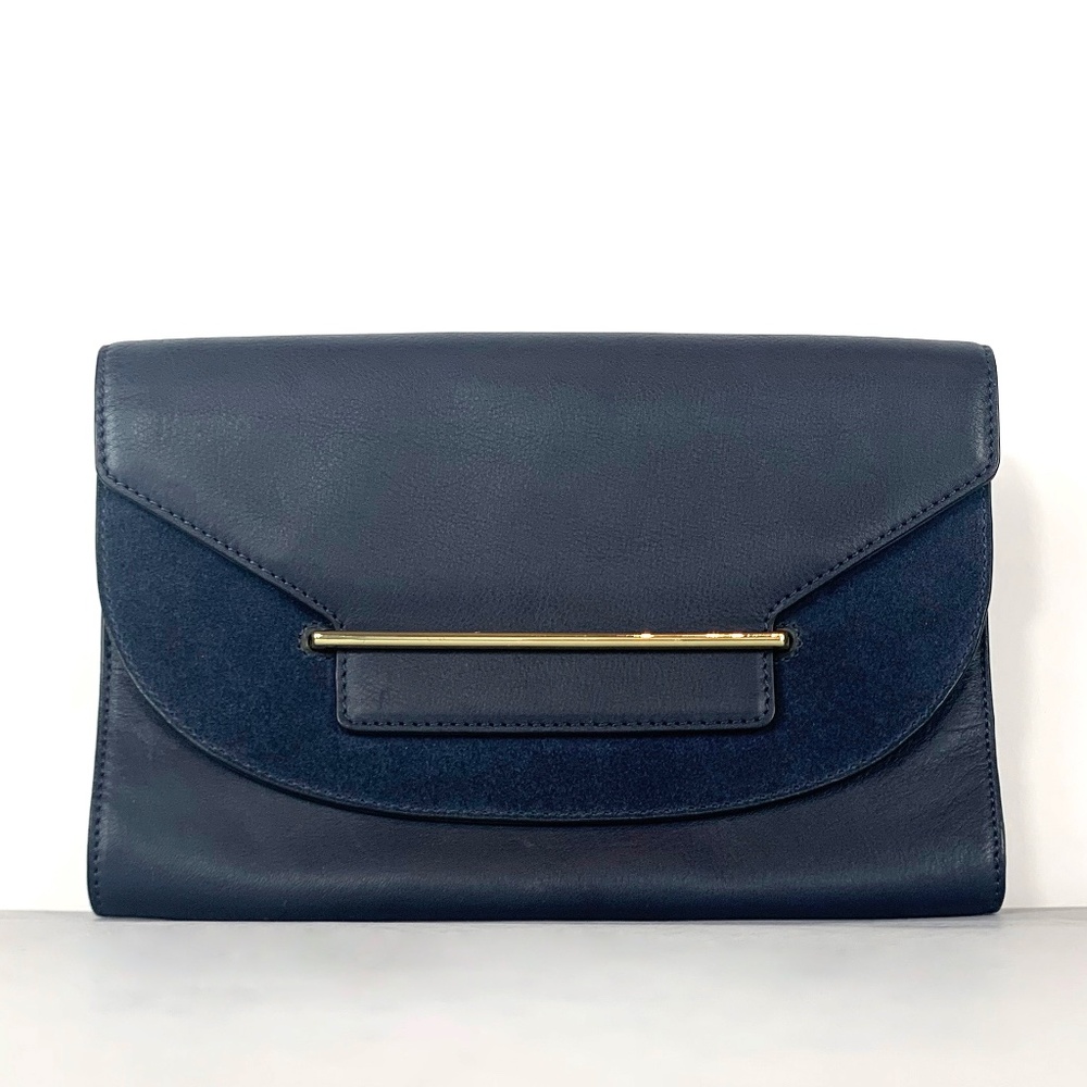 Vince Camuto Convertible Clutch / Purse with Gold Chain Shoulder Strap